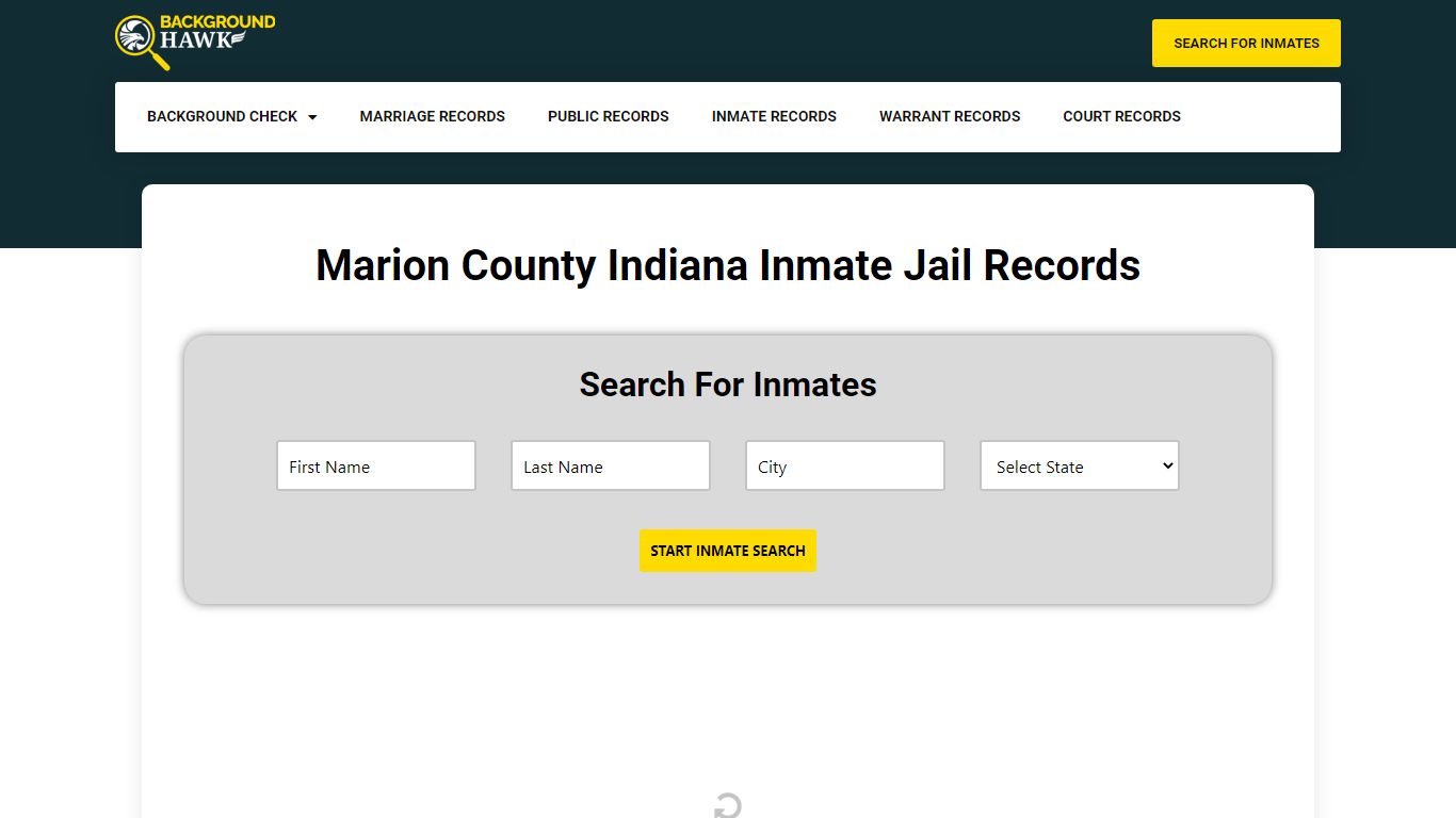 Inmate Jail Records in Marion County , Indiana